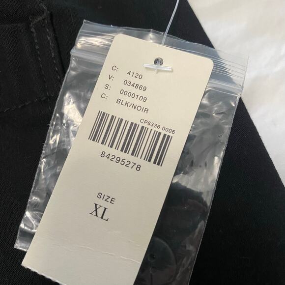 Anthropologie Maeve Colette Midi Skirt Women's XL Black Patch Pockets Clean girl - Picture 11 of 12